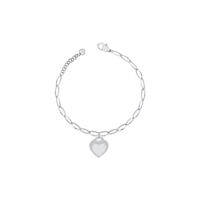 Ops Bracciale Ops in acciaio silver con glitter OPSBR-764