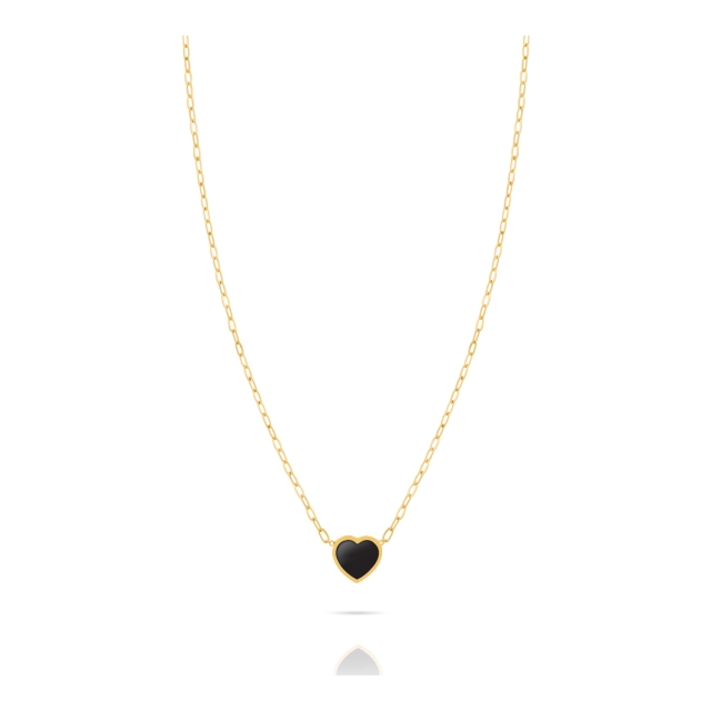 Ops Collana Ops in acciaio gold con cuore OPSCL-777