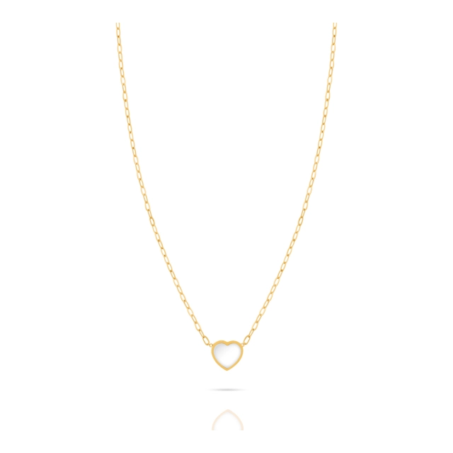 Ops Collana Ops in acciaio gold con cuore OPSCL-778