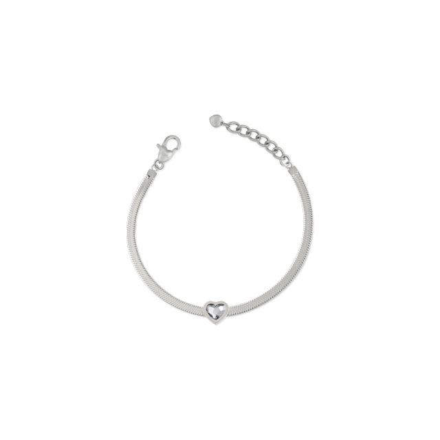 Ops Bracciale Ops in acciaio silver con cristallo OPSBR-771