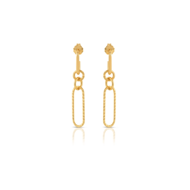 Ops Orecchini Ops in ottone placcati in Oro24K OPS-LUX202OR