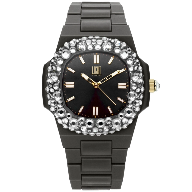 Light Time LIGHT TIME Mod. POLYCARBONATE - Black w-strass