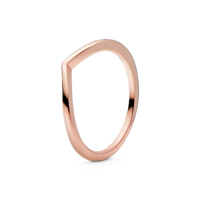 Pandora PANDORA JEWELS Mod. WISHBONE 14K ROSE GOLD-PLATED - RING - Size 48