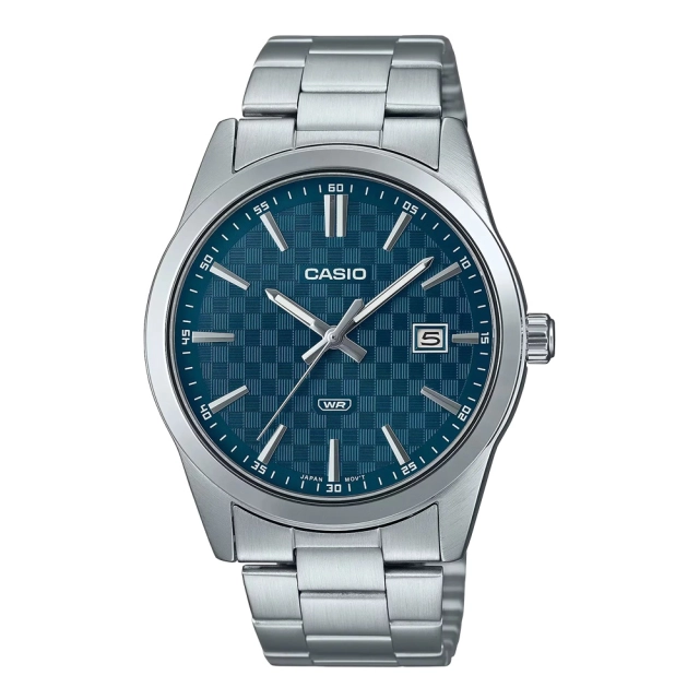 Casio Collection & Vintage CASIO DATE CARBON LOOK DIAL - Petrol Blue