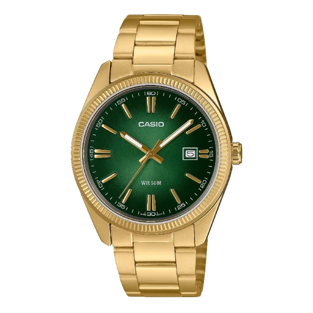 Casio Collection & Vintage CASIO COLLECTION Mod. DATE - GOLD - Green Dial