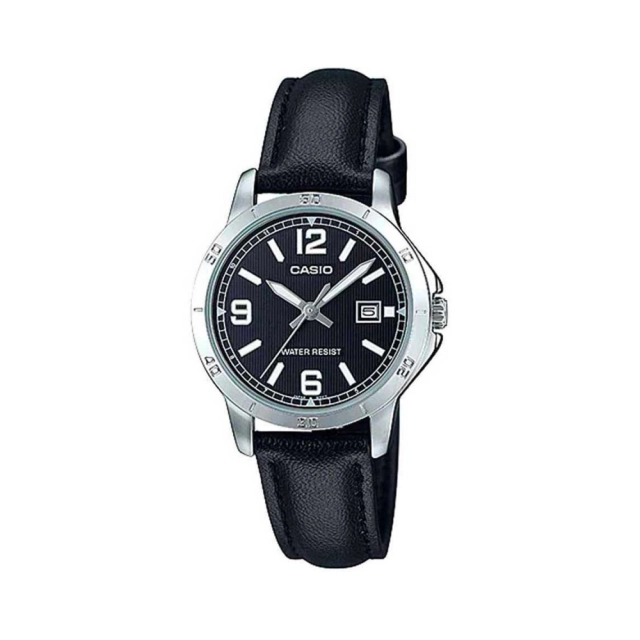 Casio CASIO COLLECTION Mod. LADY DATE, LEATHER - BLACK