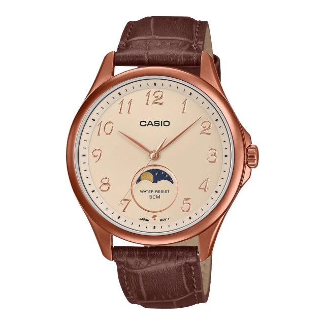 Casio CASIO COLLECTION Mod. MOONPHASES - LEATHER, BRONZE