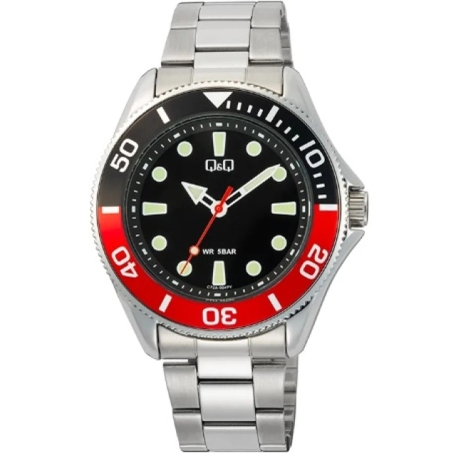 Q&q Q&Q Mod. GENT DIVER BLACK & RED