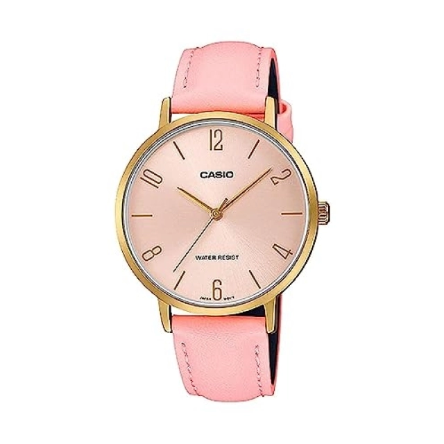 Casio CASIO COLLECTION Mod. MINIMAL GOLD, LEATHER - PINK