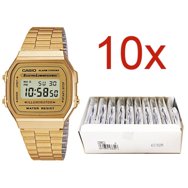 Casio CASIO VINTAGE Mod. A168WG-9E PACK 10 PCS