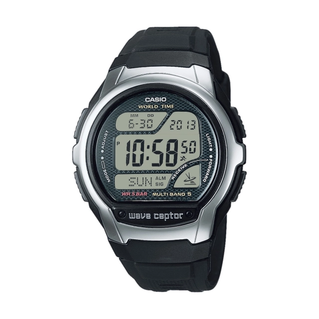 Casio CASIO WAVE CEPTOR - WORLD TIME, RADIO CONTROLLED, Radio signal receiver (EU, USA, Japan) • Stop function • Alarm • Multi-language