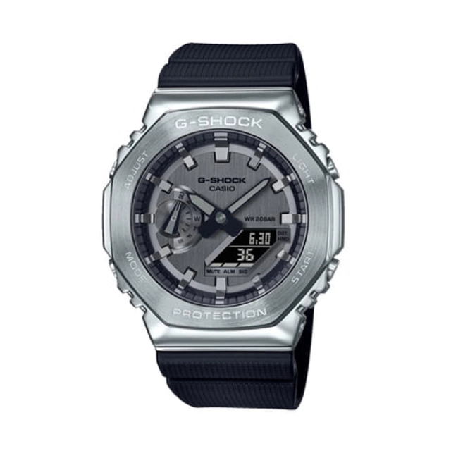 Casio Orologio multifunzione Casio in acciaio GM-2100-1AER