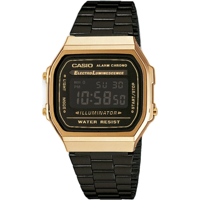 Casio Collection & Vintage Casio Vintage Nero orologio unisex A168WEGB-1BEF