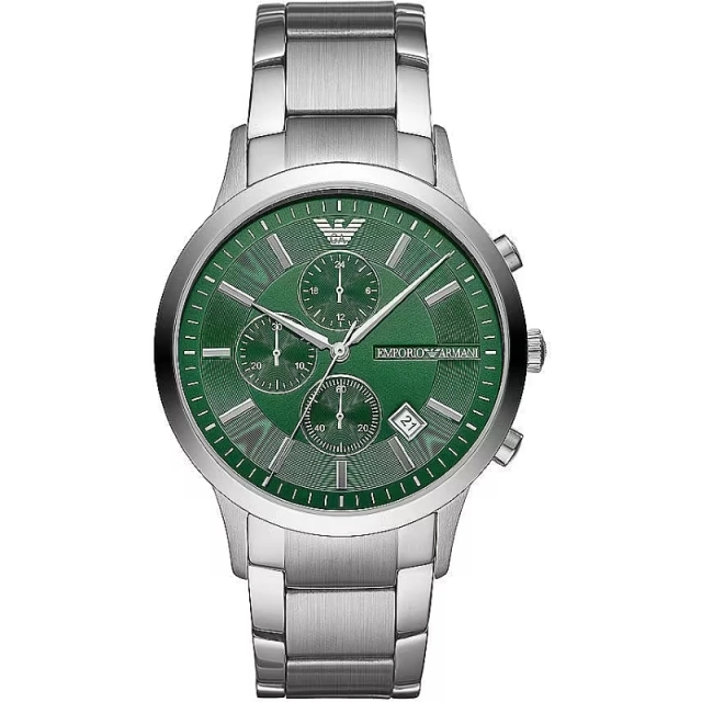 Emporio Armani Orologio con cronografo in acciaio inossidabile