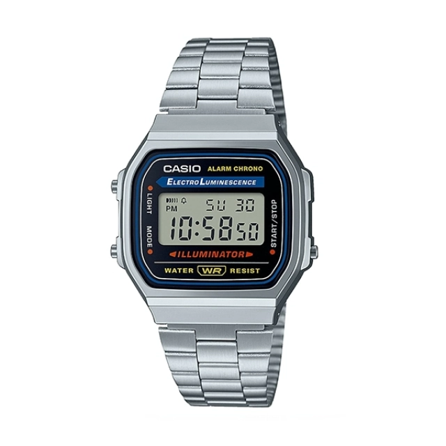 Casio Casio Vintage Argentato/Acciaio orologio unisex A168WA-1YES