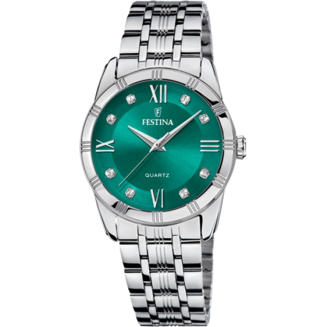 Festina OROLOGIO FESTINA F16940/F VERDE CON CINTURINO IN ACCIAIO INOSSIDABILE 316L, DONNA