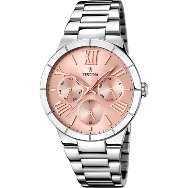 Festina OROLOGIO FESTINA BOYFRIEND F16716/3 CON CINTURINO IN ACCIAIO ROSA, DONNA