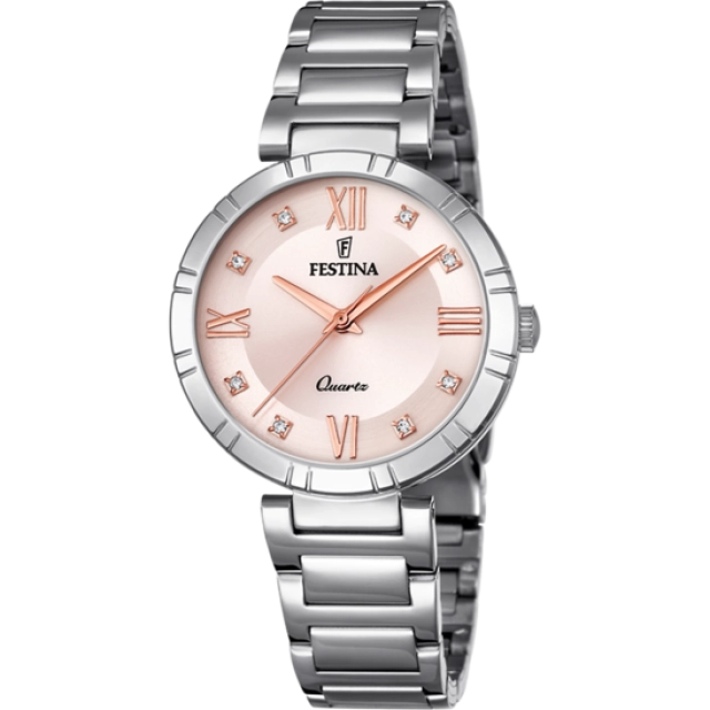 Festina OROLOGIO FESTINA MADEMOISELLE F16936/C CON CINTURINO IN ACCIAIO ROSA, DONNA.