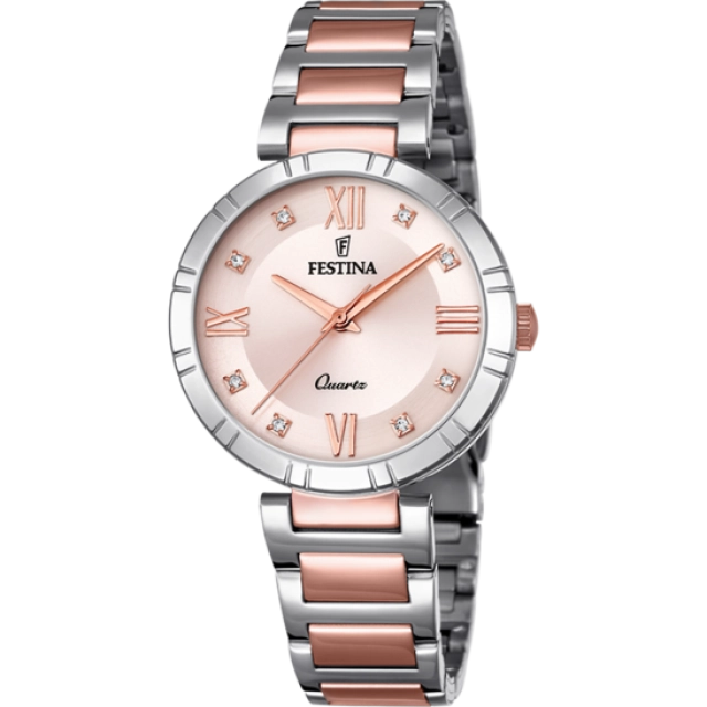 Festina OROLOGIO FESTINA MADEMOISELLE F16937/E CON CINTURINO IN ACCIAIO ROSA, DONNA