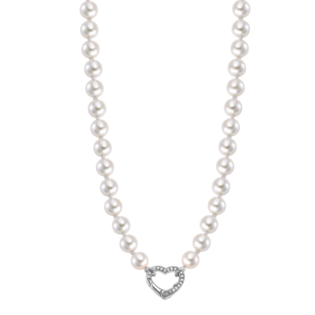 Lotus COLLANA CUORE LOTUS SILVER PEARLS LP3535-1/1 ARGENTO, DONNA