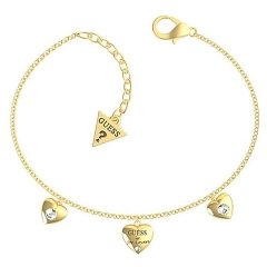 Guess Bracciale cuore Guess in acciaio dorato JUBB70/038JW