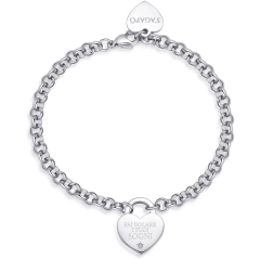 S'agapò Bracciale Sagapò Be My Always in acciaio316L SBM78