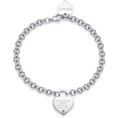 S'agapò Bracciale Sagapò Be My Always in acciaio316L SBM80