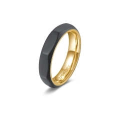 Brosway Anello Brosway in acciaio gold e pvd nero BDH34D