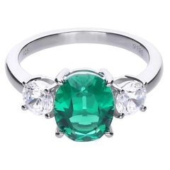 Diamonfire Anello Diamonfire in argento con zircone verde  61/2119/1/084/180