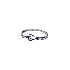 Aragonesi Bracciale uomo in acciaio ip blue BR1814