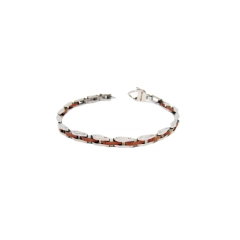 Aragonesi Bracciale uomo in acciaio anallergico con pvd mar. BR1823