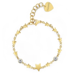 S'agapò Bracciale stella S'agapò in acciaio gold SCE19