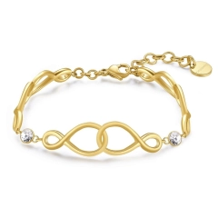 Brosway Bracciale infinito Brosway in acciaio e cristalli BBN26