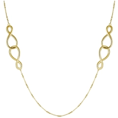 Brosway Collana infinito Brosway in acciaio gold BBN20