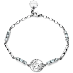 Brosway Bracciale colomba Brosway in acciaio e cristalli BHKB104