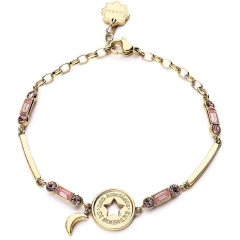 Brosway Bracciale luna e stella Brosway in acciaio BHKB107