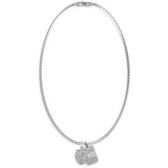 Guess Collana Guess Lion King in acciaio silver JUMN01300JWSTT/U