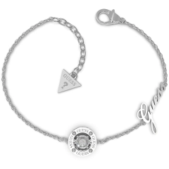 Guess Bracciale Guess Solitaire in acciaio silver JUBB01462JWRHS