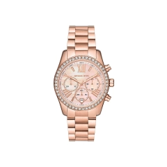 Michael Kors Orologio crono Michael Kors in acciaio gold rose  MK7242