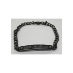 Sognami Bracciale in acciaio ip nero SUBR030