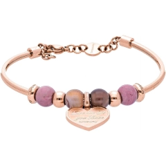 Brosway Bracciale rigido Brosway in acciao rosè con cuore BTJMS916