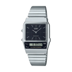 Casio Orologio digitale Casio Vintage in acciaio AQ-800E-1AEF