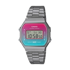 Casio Orologio digitale Casio Vintage in acciaio A168WERB-2AEF