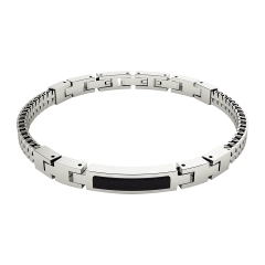 Sognami Bracciale in acciaio e IP black SUBR017