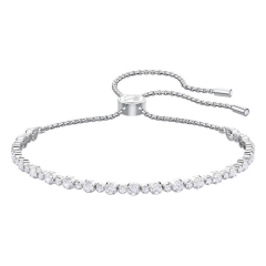 Swarovski Bracciale Tennis Di Swarovski Da Donna Con Pietre Bianche 5465384