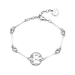 Brosway Bracciale CHAKRA in acciaio lettera E BHKB053