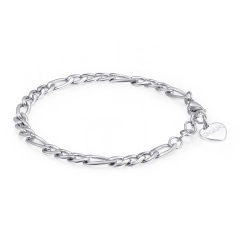 S'agapò Bracciale CHUNKY in acciaio catena grumetta SHK13