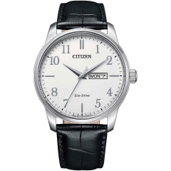 Citizen Orologio Citizen Uomo Eco Drive in pelle nera BM8550-14A