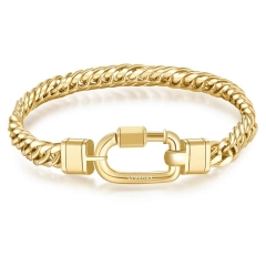 Brosway Bracciale Brosway a catena in acciaio316L gold BNX20A