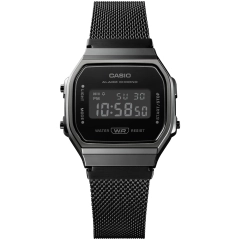 Casio Orologio digitale Casio in acciaio black A168WEMB-1BEF